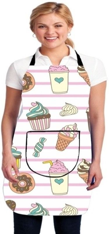 Treffen Creations Nylon Home Use Apron - Free Size  (Multicolor, Single Piece)