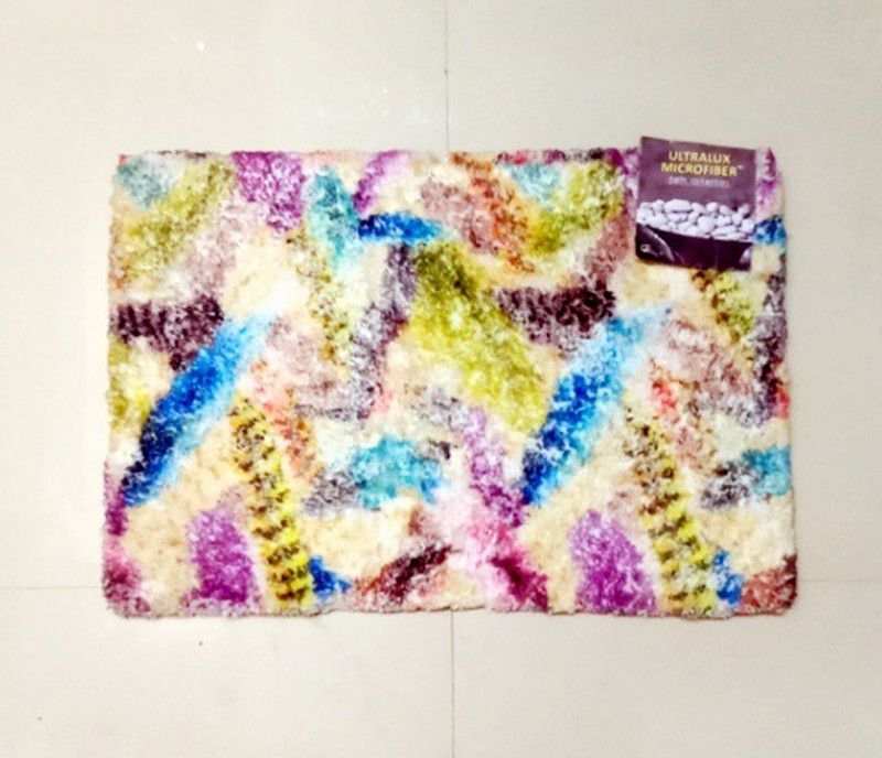 Microfiber Door Mat  (multicolor, Free)