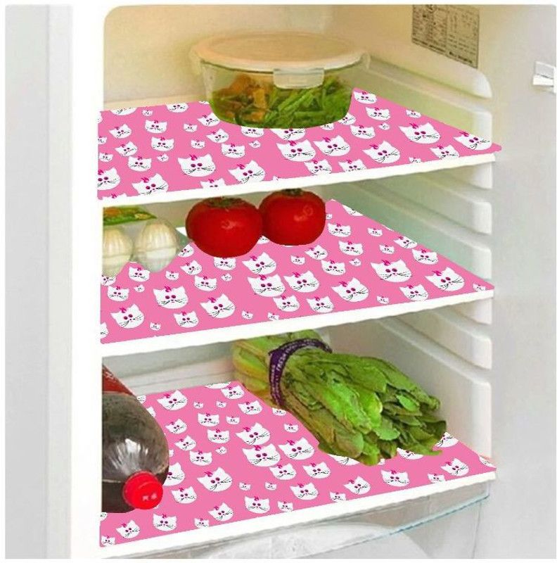 Amrit Overseas Fridge Mat  (Width: 45 cm, Pink)