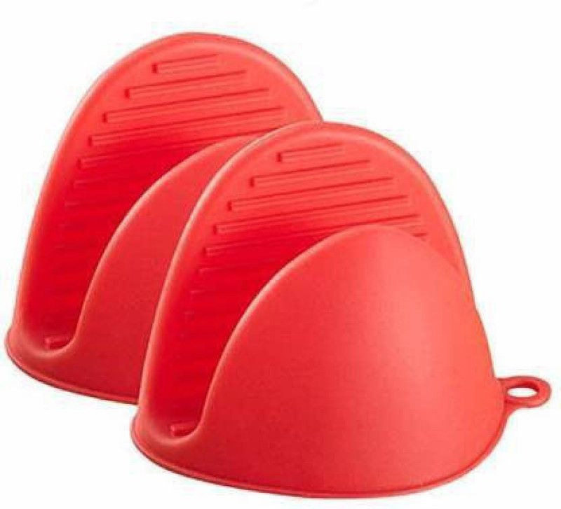esaumya Red Silicon Kitchen Linen Set  (Pack of 2)