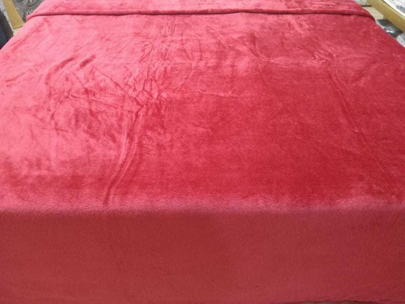Urban Village Solid Double AC Blanket for AC Room  (Satin, Pink)