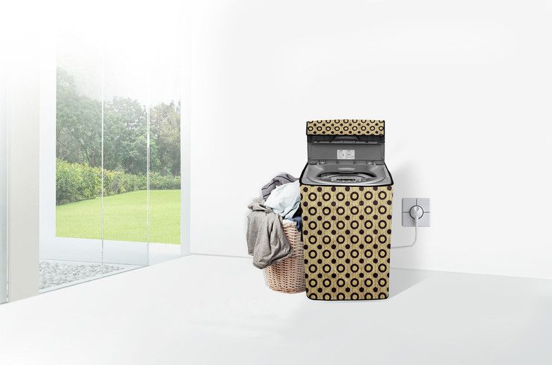 Stylista Top Loading Washing Machine Cover  (Width: 56 cm, Multicolor)