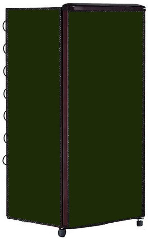 AAVYA UNIQUE FASHION Refrigerator Cover  (Width: 53.8 cm, Green)