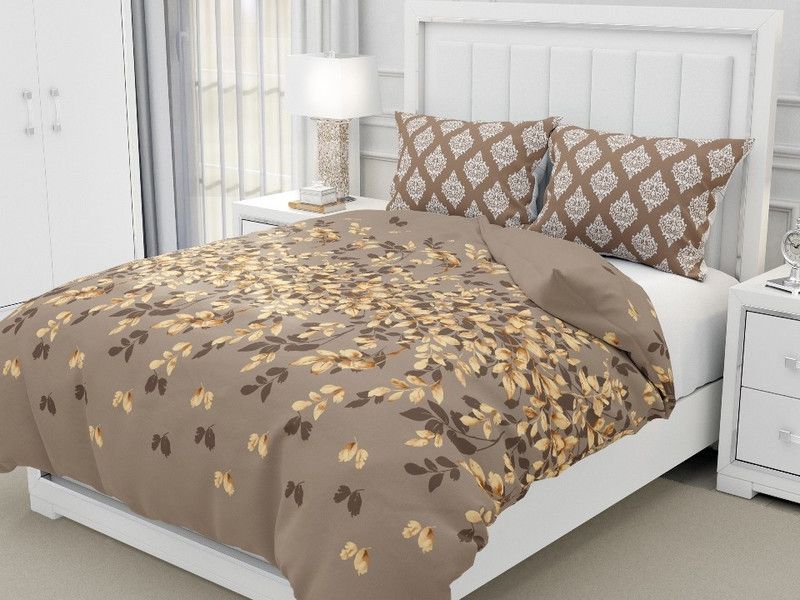 PVR 250 TC Cotton King Floral Flat Bedsheet  (Pack of 1, Multicolor8)