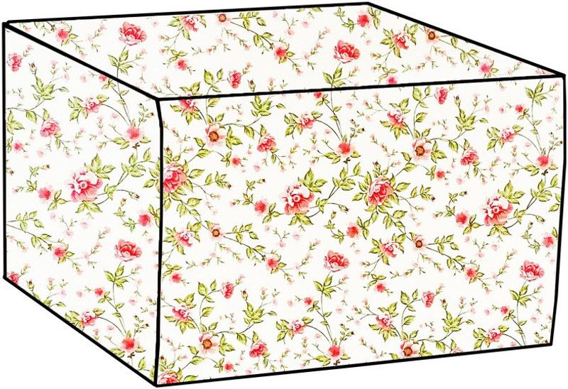 KVAR Air Conditioner Cover  (Width: 63.5 cm, Green, Red)