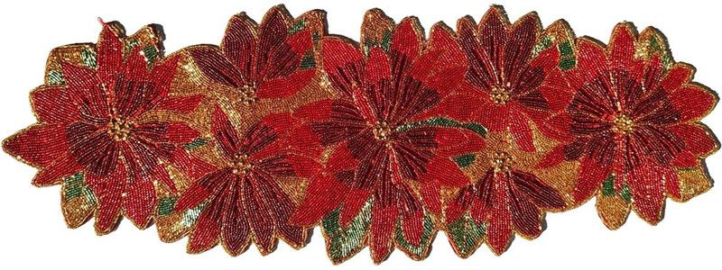 Casanest Red 88.9 cm Table Runner  (PVC)