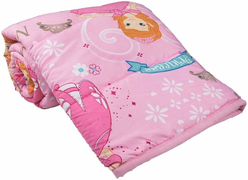 NINJAZY Cartoon Single Dohar for Mild Winter  (Poly Cotton, Pink)