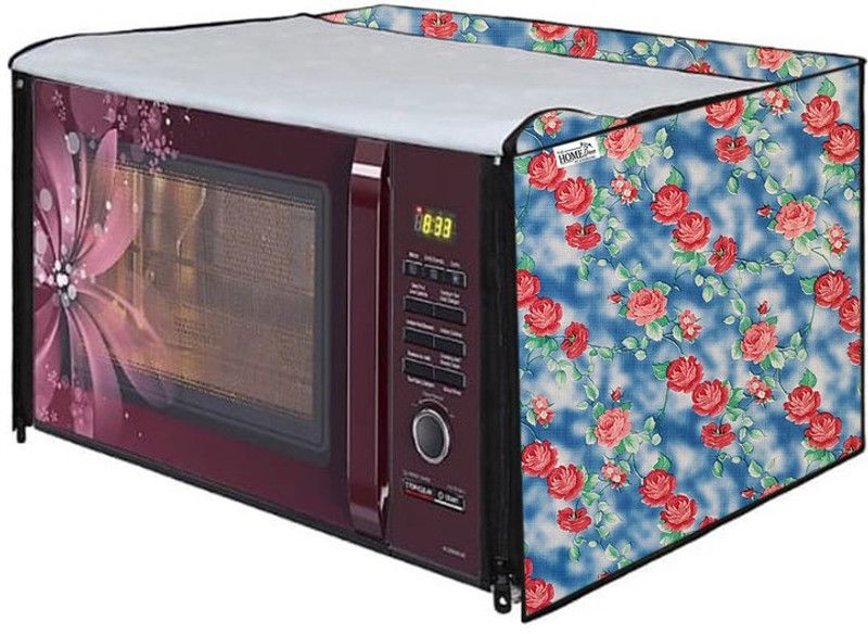 wellhome decor Furnishing Microwave Oven Cover  (Width: 50.8 cm, Blue)
