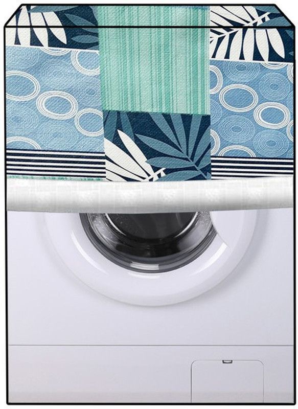 JM Homefurnishings Front Loading Washing Machine Cover  (Width: 71 cm, Shadow Green, Vista)