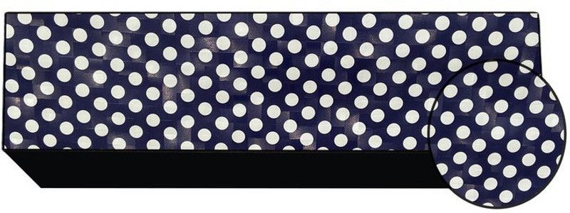 JM Homefurnishings Air Conditioner Cover  (Width: 89 cm, Blue, White)