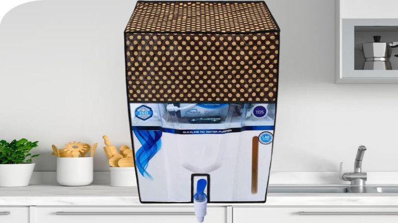 THE LION'S SHARE Water Purifier Cover  (Width: 38 cm, Yellow, Orange)