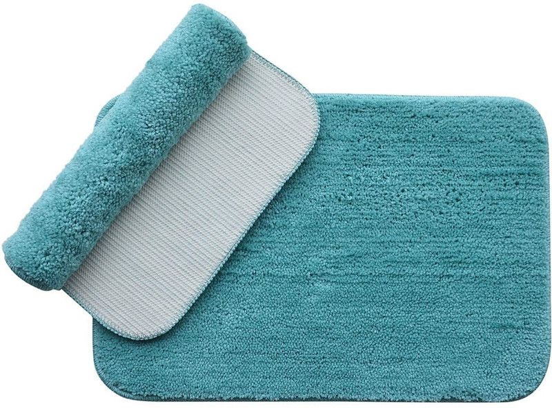 BADAL Polyester Door Mat  (SKY, Medium)