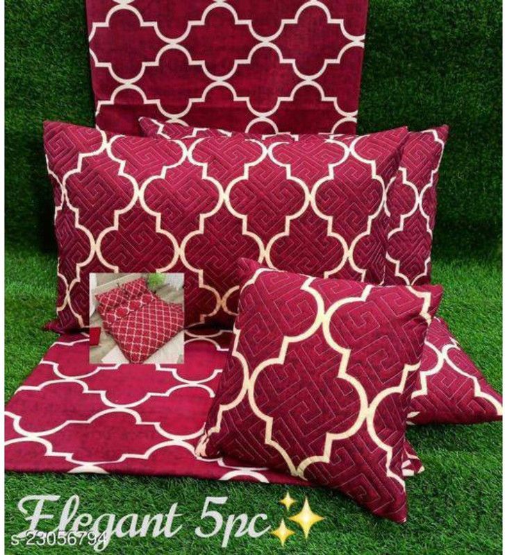 RV Creations Cotton Double King Sized Bedding Set  (Multicolor)