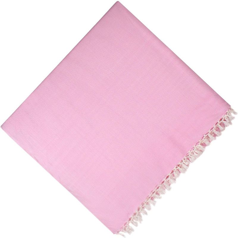URWAY Solid Double Top Sheet for AC Room  (Cotton, Pink)