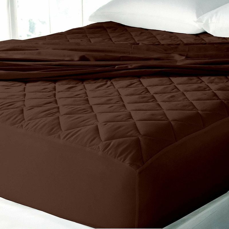 ITAJ Fitted King Size Waterproof Mattress Cover  (Brown)