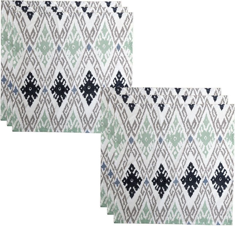 Table Napkin Cotton(18 * 18 INCHES), Perfect for Gifting and upgrading Your Home décor White, Grey Napkins  (6 Sheets)