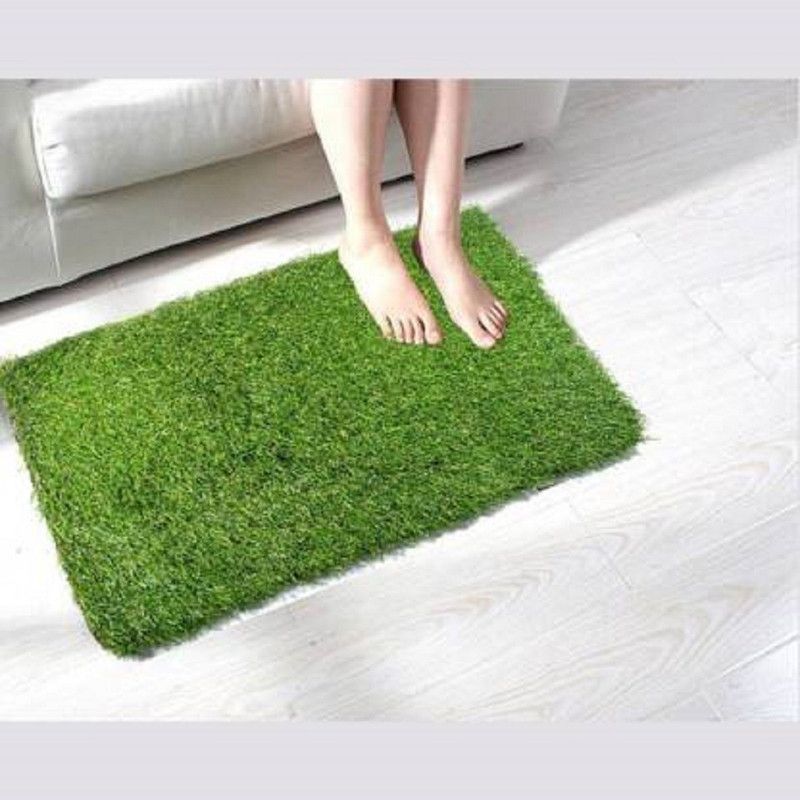 NAVRUDRA Artificial Grass Door Mat  (Green, Medium)