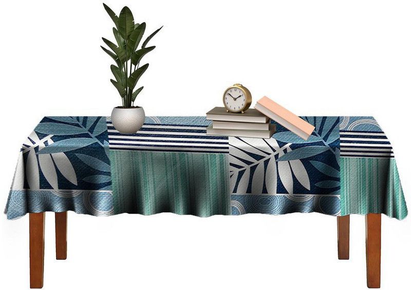 Delideal Printed 6 Seater Table Cover  (Multicolor, PVC)