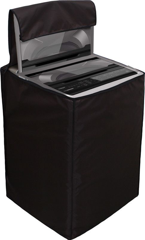 Star Weaves Top Loading Washing Machine Cover  (Width: 57 cm, Coffee)