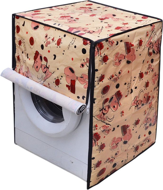 Shree Krishan Front Loading Washing Machine Cover  (Width: 58.42 cm, Beige)