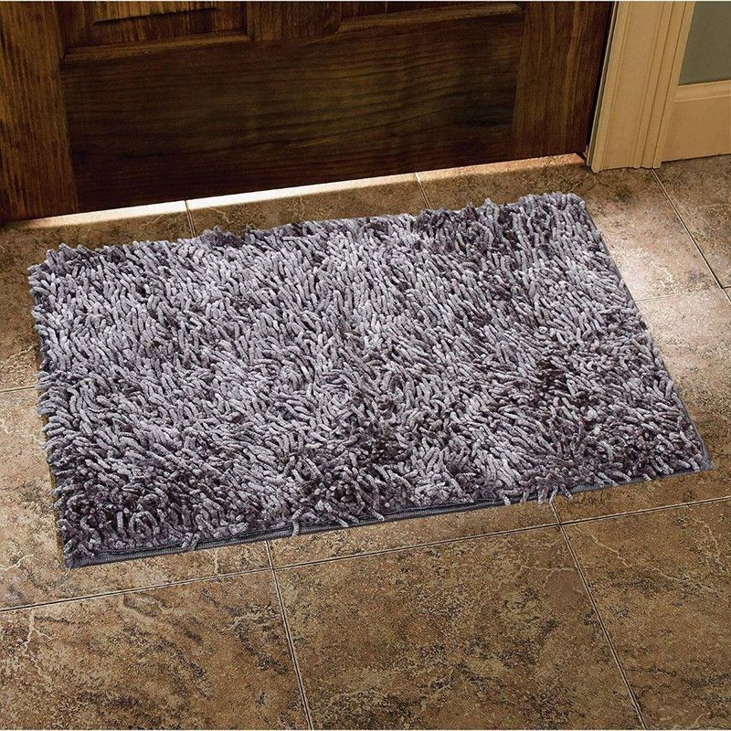 Casanest Rubber Door Mat  (Grey, Small)