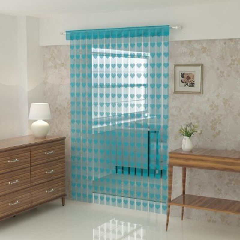 206 cm (6ft) Door Curtain  (Blue)