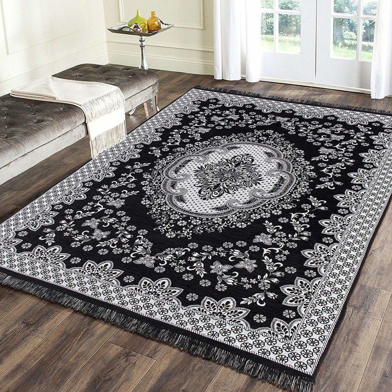 NCS Black Velvet Carpet  (155 cm, X 215 cm, Rectangle)
