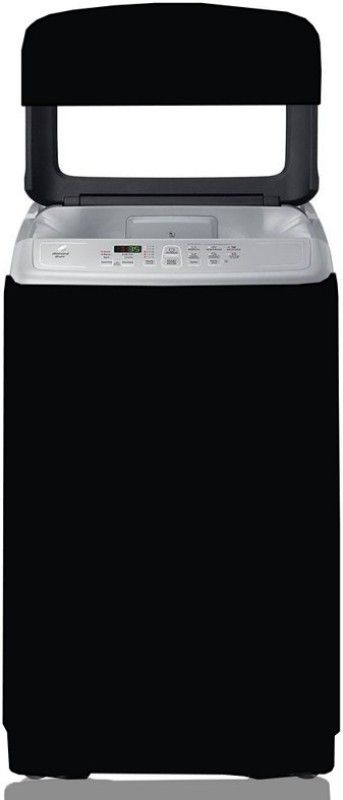 KVAR Top Loading Washing Machine Cover  (Width: 61 cm, Black)