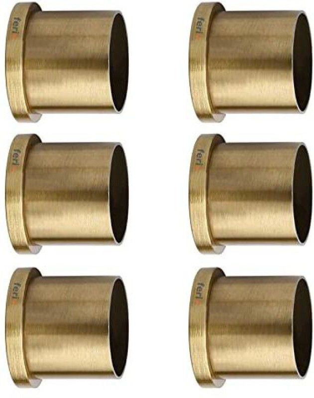 Ferio Gold Curtain Knobs Metal  (Pack of 6)