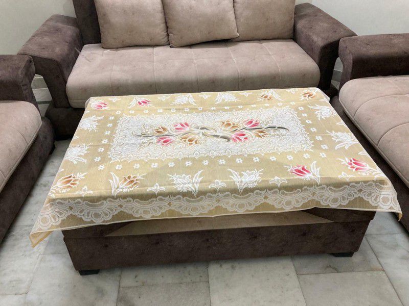 Floral 4 Seater Table Cover  (Multicolor, Polyester)