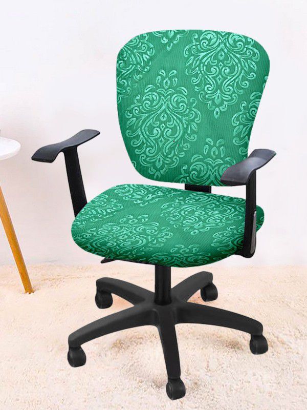 Flipkart SmartBuy Polyester Damask Chair Cover  (Green Pack of 2)