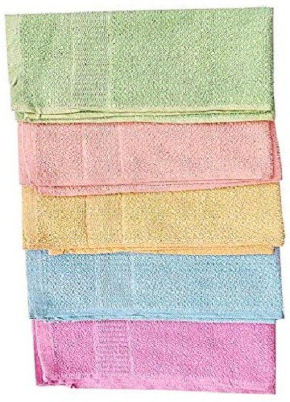 Premart TOWEL FOR KITCHEN SET OF 5 PCS SIZE 14*21 INCH Multicolor Cloth Napkins  (5 Sheets)