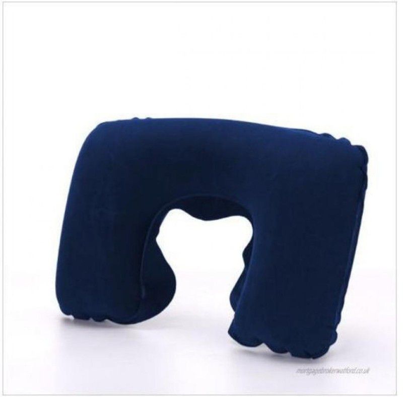 HANSHRATN SALES Gel Solid Travel Pillow Pack of 1  (Blue)