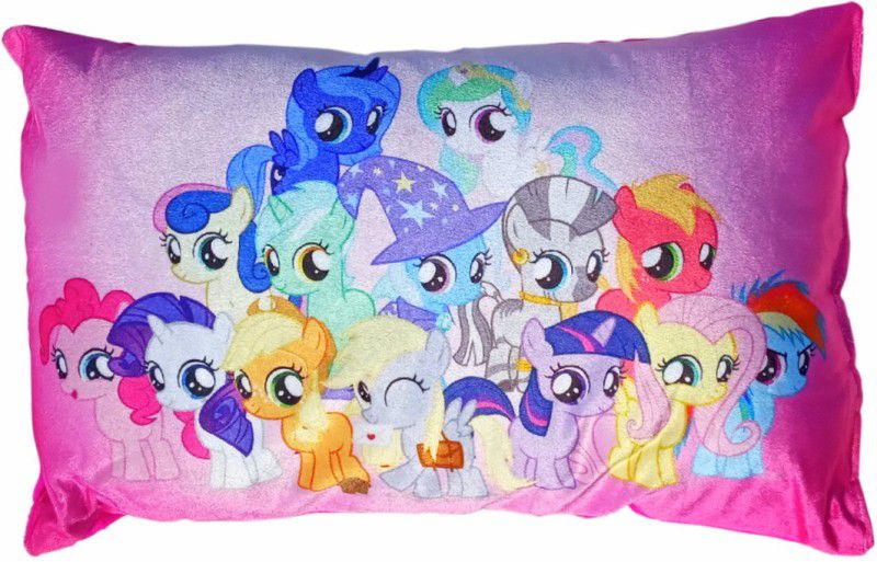 HALO NATION Microfibre Toons & Characters Cushion Pack of 1  (Pink)