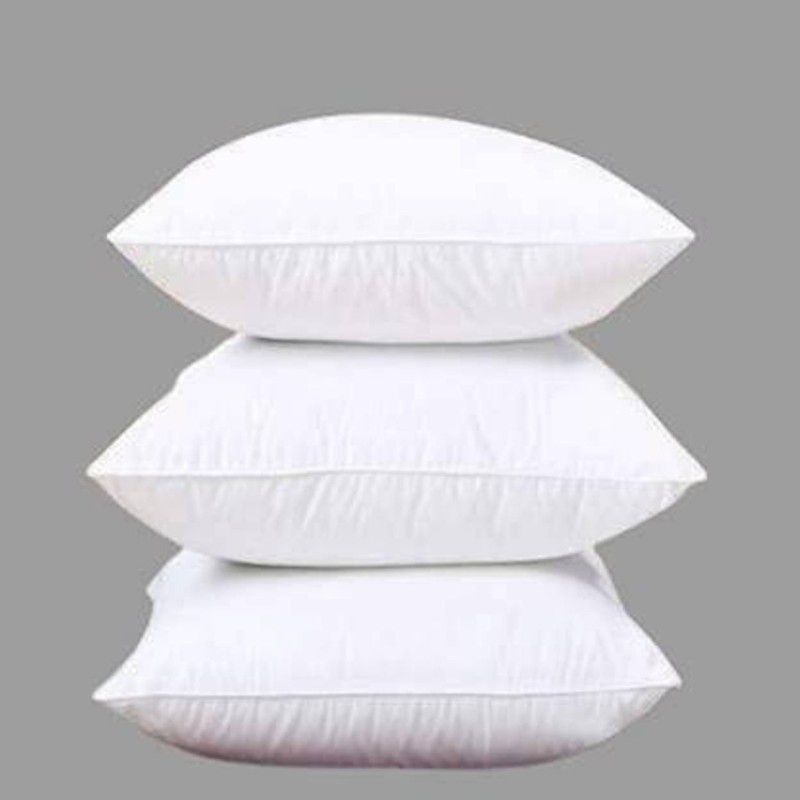 PROHIGH Cotton Solid Sleeping Pillow Pack of 3  (White)