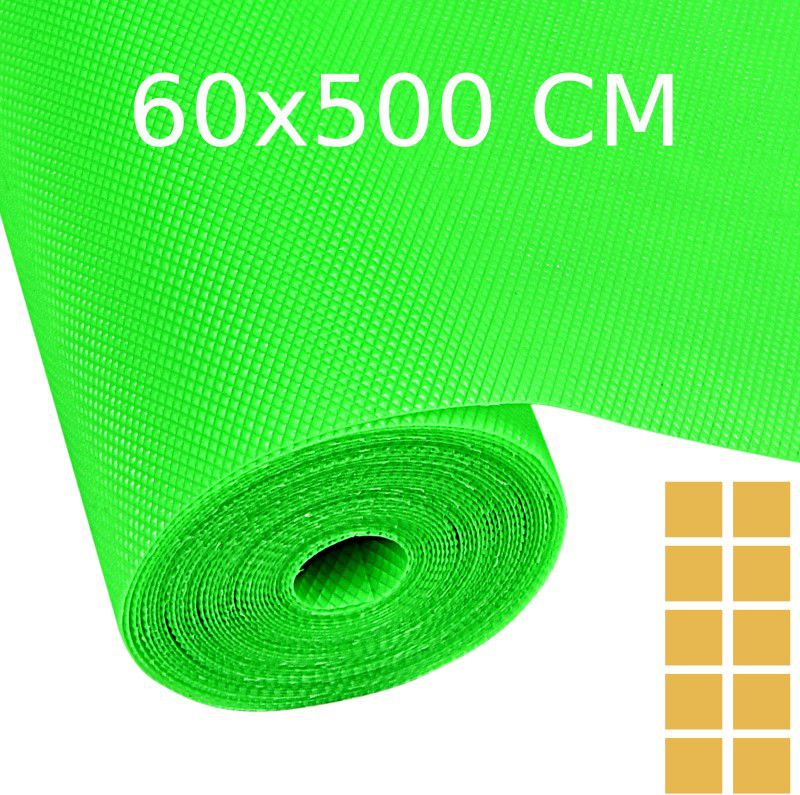 TISHVI Rectangular Pack of 1 Table Placemat  (Green, PVC)