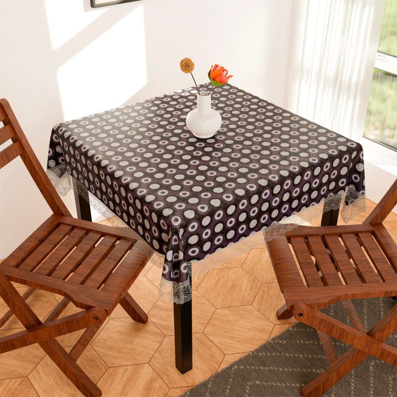 Flipkart SmartBuy Checkered 4 Seater Table Cover  (Grey, PVC)