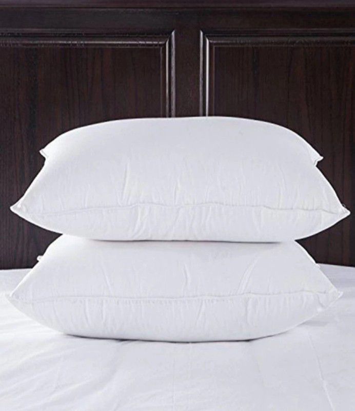 GTX Premium pillow set Microfibre Solid Sleeping Pillow Pack of 2  (White)