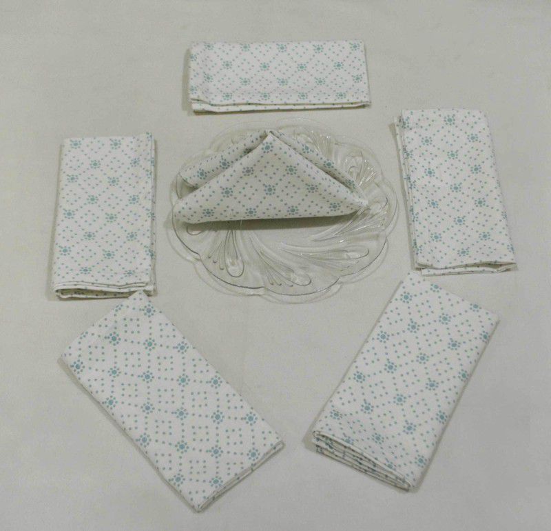 Rhome RHNK36 White Cloth Napkins  (6 Sheets)