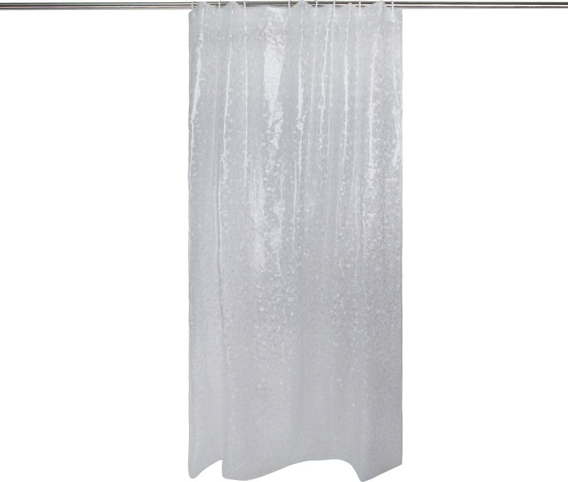 Glassiano 152.4 cm (5 ft) PVC Transparent Window Curtain Single Curtain  (Printed, Transparent)