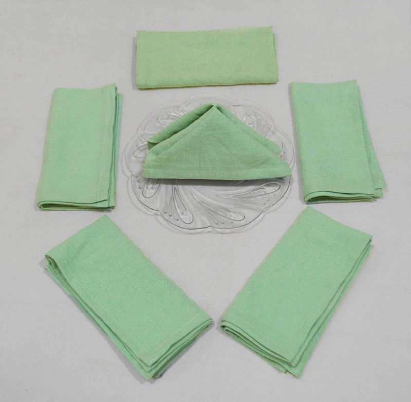 Rhome RHNK39 Light Green Cloth Napkins  (6 Sheets)
