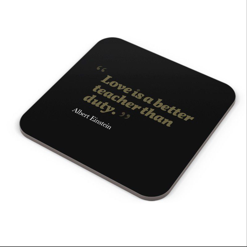 ICARUSBOX Square Wood Coaster  (Pack of 1)