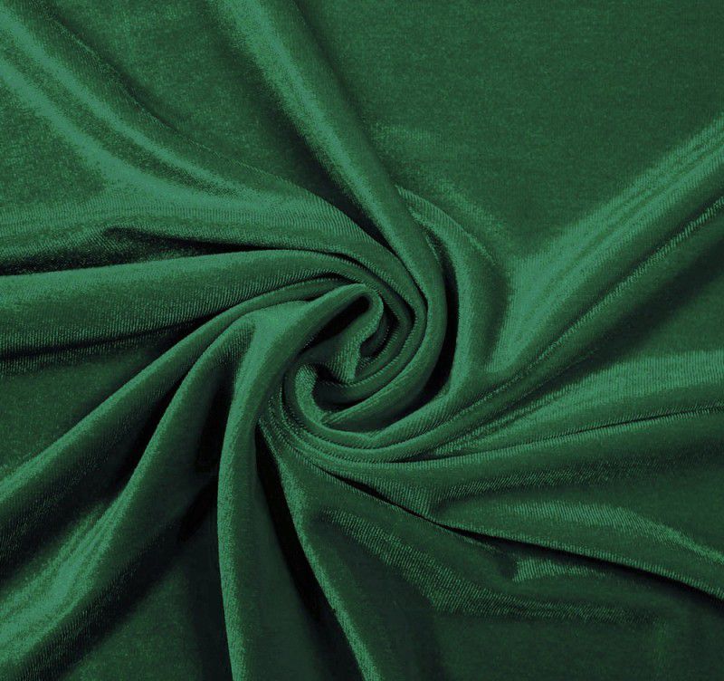 Rhome RHVTAB8 Curtain Fabric  (Bottle Green, 3 m)