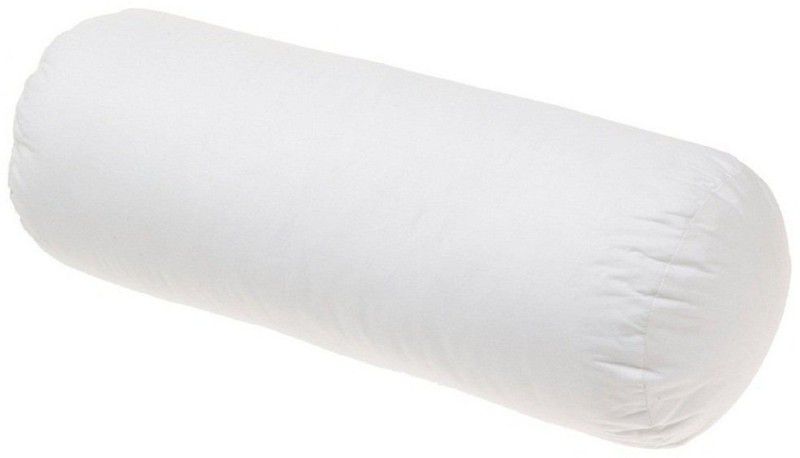 SLEEPCOOL Polyester Fibre Solid Bolster Pack of 1  (White)