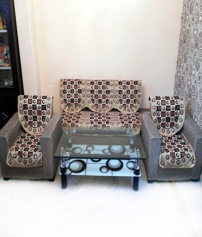 Shivkirpa SC018 SC018 Sofa Fabric  (Multicolor 1.7 m)