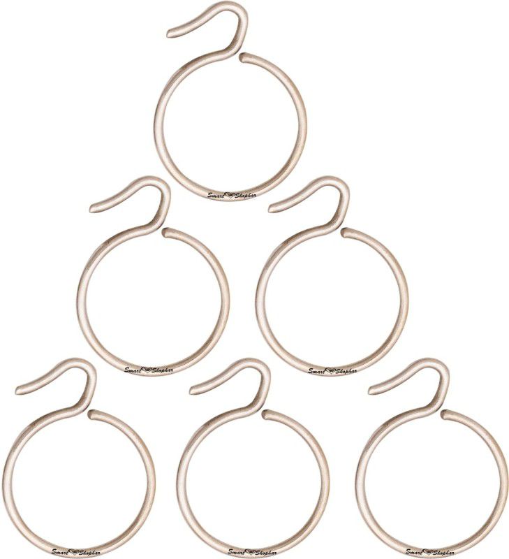 Smart Shophar SHA8CR-SUPR-SL1.5-P6 (Pack Of 6) 1.5 Inches Supreme Curtain Ring, Hook  (Silver)
