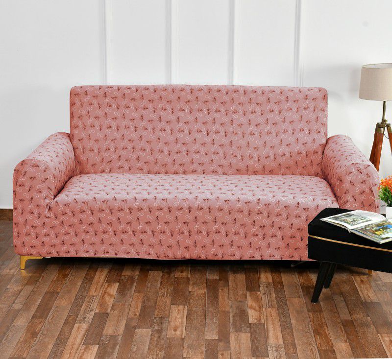 WebDealz Triple seater elastic stretchable sofa cover(Pink) Sofa Fabric Sofa Fabric  (Pink 180 m)