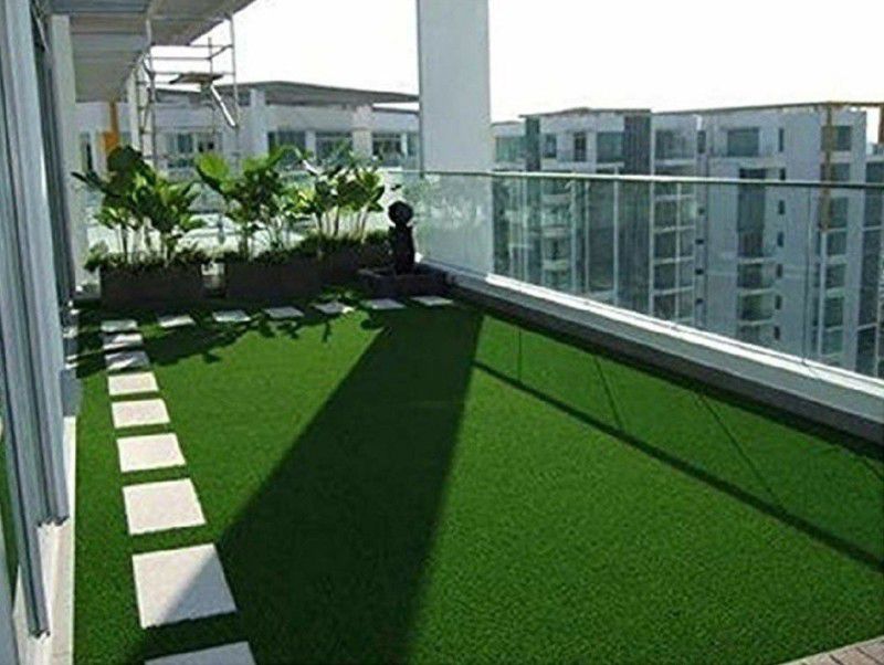 COMFY HOME High Density Artificial Grass Carpet ( 3.3 X 9 ) ) Feet Artificial Turf Sheet