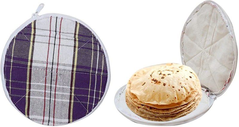 RedHooS Roti Cover Chapati Traditional Roti Rumals to Keep Roti Fresh (Multicolor) 3pc Printed Roti Round Disk Cover  (Multicolor, 1)