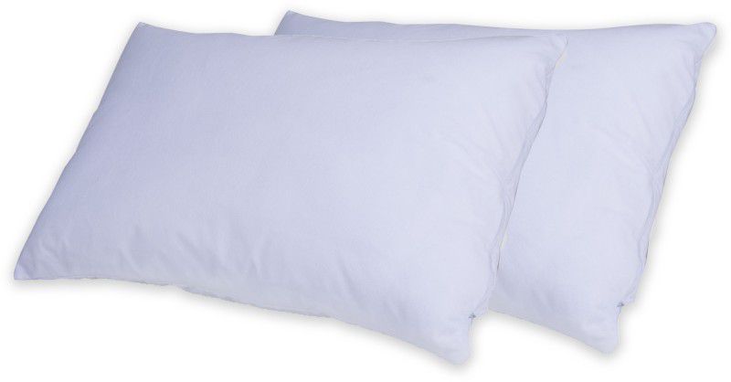 AYKA Plain Plain Filled Zipper King Size Pillow Protector  (2, White)